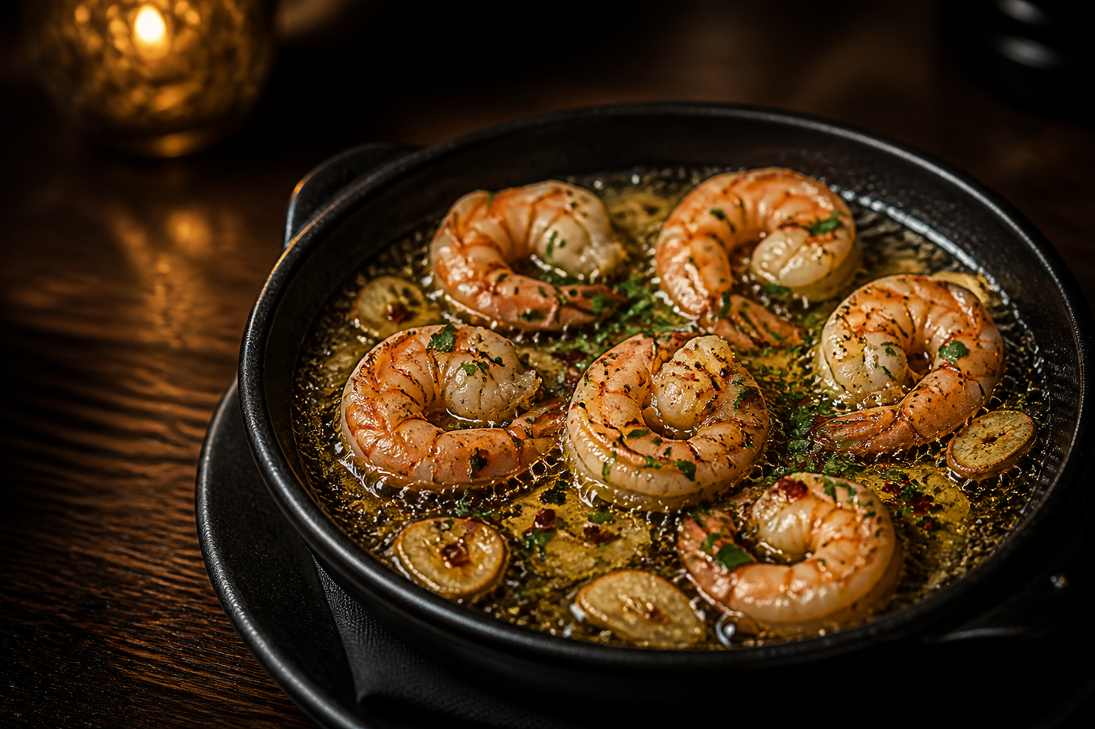 Gambas al ajillo bei VIVO! Santa Ponsa