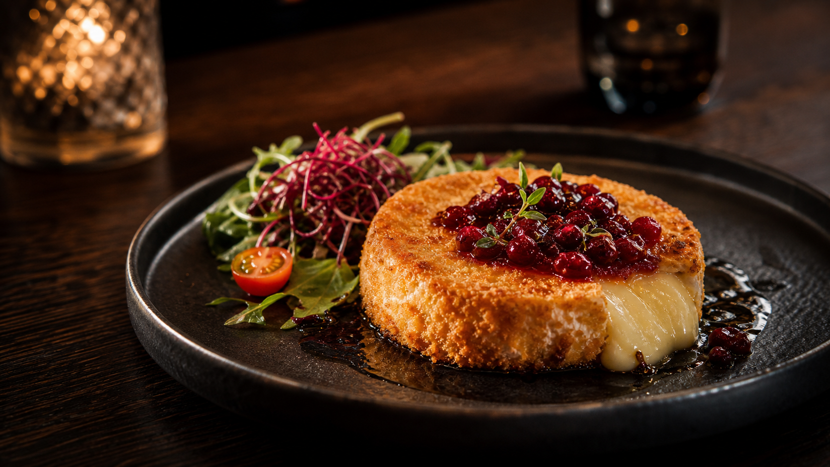Gebackener Camembert mit Preiselbeeren bei VIVO! Santa Ponsa